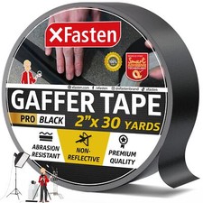 Pro Black Gaffers Tape 2 Inch X 30 Yards Multipurpose No Residue Black Tape Nonr