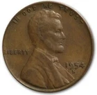 1954 S Lincoln Wheat  Cent Collectible Coin (FINE) (PLEASE READ DESCRIPTION)