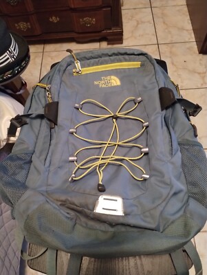 THE NORTH FACE UNISEX BOREALIS LIGHT BLUE AND YELLOW BACKPACK LAPTOP BOOK  BAG | eBay