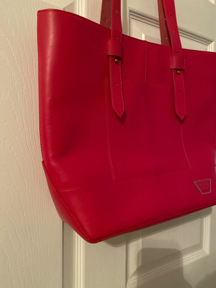 Joy Gryson Rouge 粉色光滑皮革南北皮革手提包 — 第 3/4 张图片