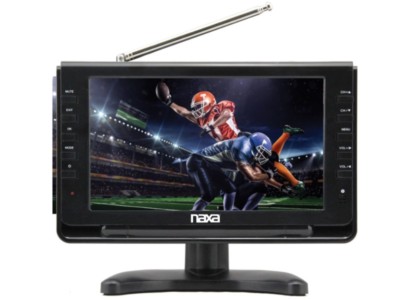 Naxa NT-90 9'' LCD Portable/Rechargeable Digital TV +AC/DC Power +USB/SD Slot