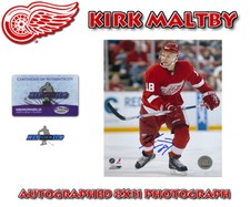 Kirk Maltby Signed Detroit Red Wings 8X10 PHOTO w/COA #4