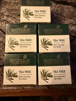 5 Biotique Tea Tree Skin Clearing Night Eye Mask  15g Past Use By Date 12/23