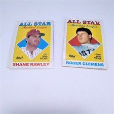 2 National League Baseball Cards 1987 All Star Leaders 4 American League, F99-12