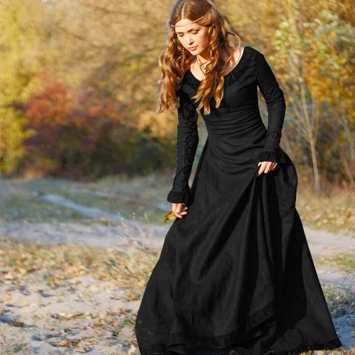 NEW Renaissance Princess Dress Cosplay Costume Vintage New Medieval Long Dress - Picture 7 of 12