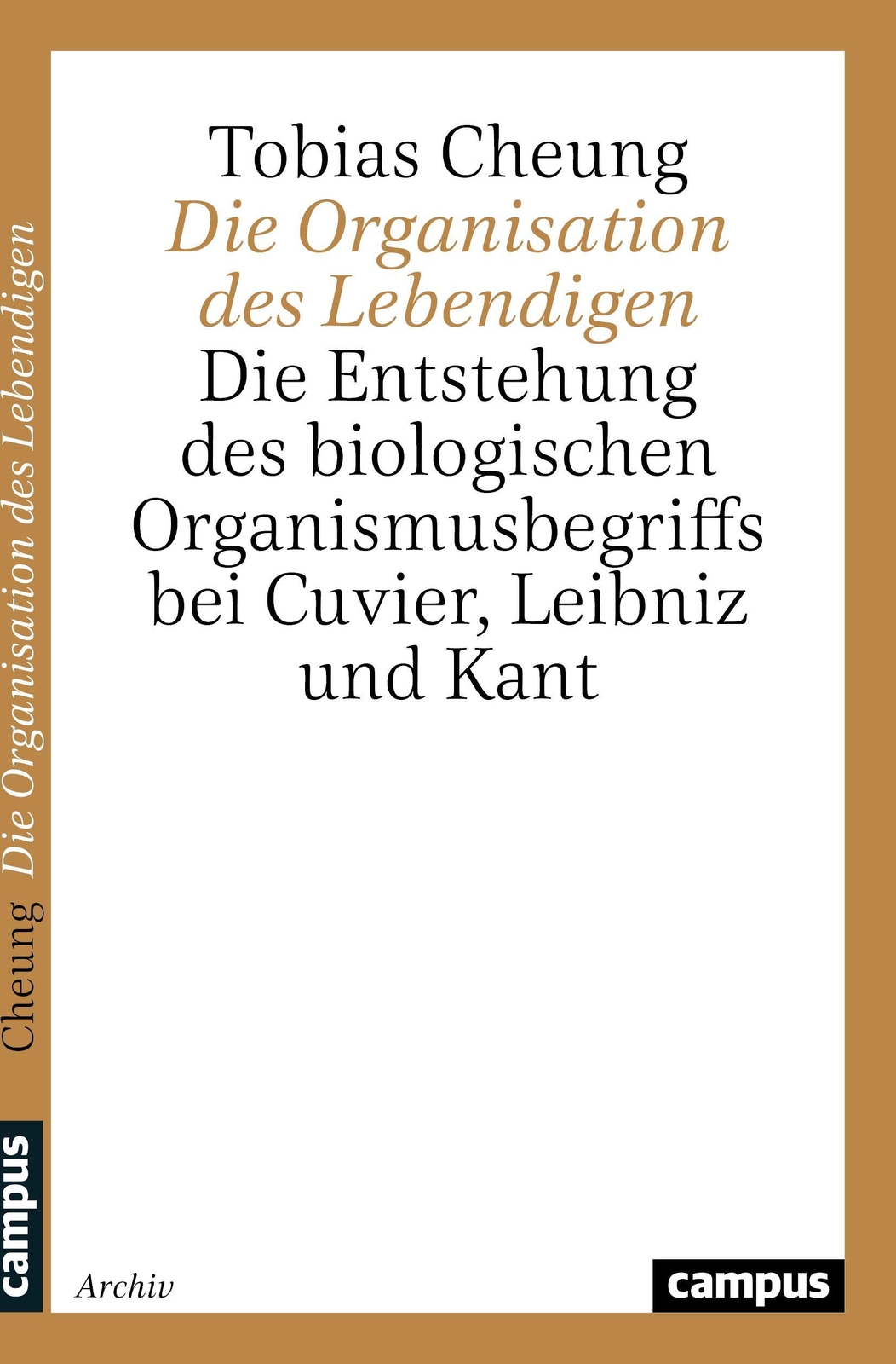 Thumbnail - Die Organisation Des Lebendigen Tobias Cheung Taschenbuch Paperback