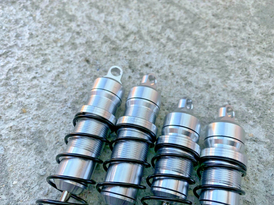 High Performance Big Bore Shocks for Arrma 1/7 MOJAVE 6s BLX Silver - Image 3 of 4