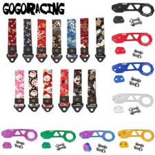 Universal JDM Racing Car Rear Tow Hook Trailer Ring Tow Strap For Honda Civic