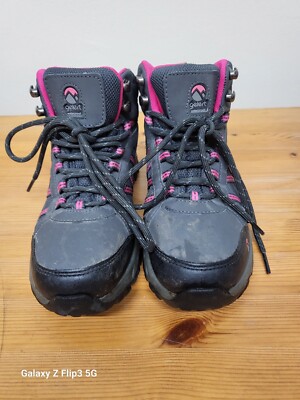 Gelert Horizon Mid Waterproof Walking Hiking Boots Charcoal Pink UK  UK