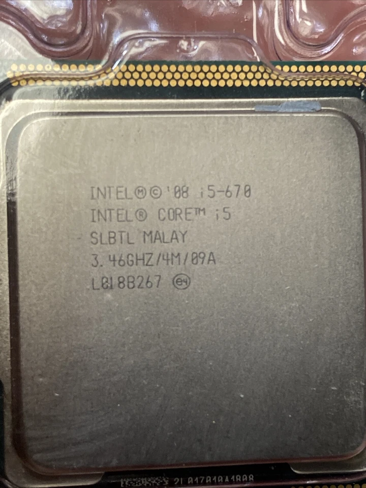 Intel Core i5-670 3.47GHz 2-Core LGA1156 4MB Desktop CPU Processor SLBLT SLBTL - Image 3 of 3