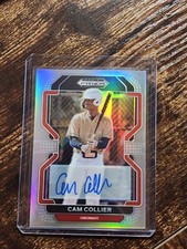 Cam Collier 2022 Prizm Draft Picks SILVER HOLO PRIZM AUTO REDS PROSPECT
