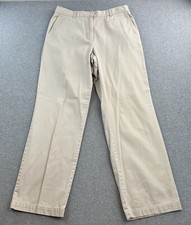 Tommy Hilfiger Pants Womens 12 Beige Straight Leg Casual Preppy Ladies