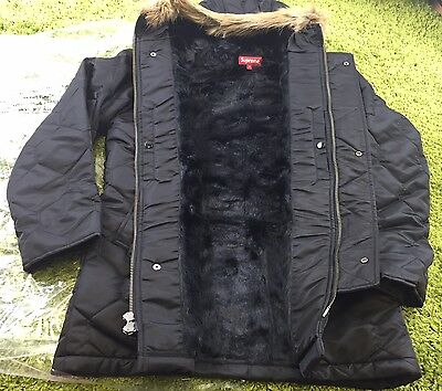 Supreme Quilted Flight Satin Parka