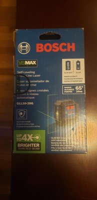 HOT DEAL Bosch GLL50-20G Self-Leveling Cross-Line Laser - New