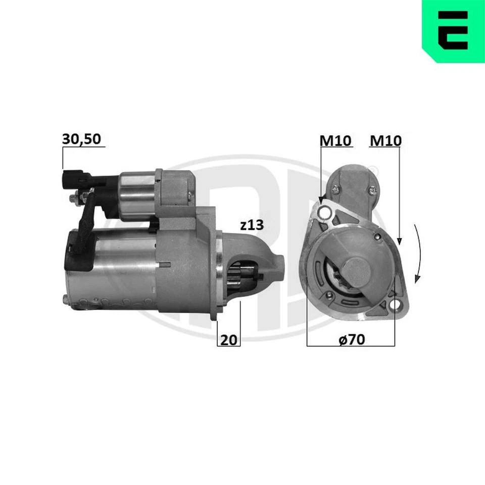 STARTER 221051A FOR HYUNDAI i40/CW KIA G4NA/G4NC 2.0L 4cyl i40 IG4NA/G4ND 2.0L - Image 2 of 4