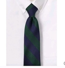 2 Small HNP Lands End Kids Plaid To Be PreTied School Uniform Navy Tie 874325