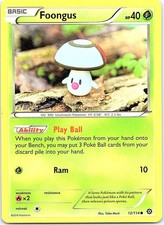 Foongus Steam Siege 12/114 Common Pokemon Near Mint Pokemon Card