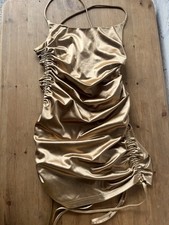 My Chic Medium Gold Strappy Dress Body on