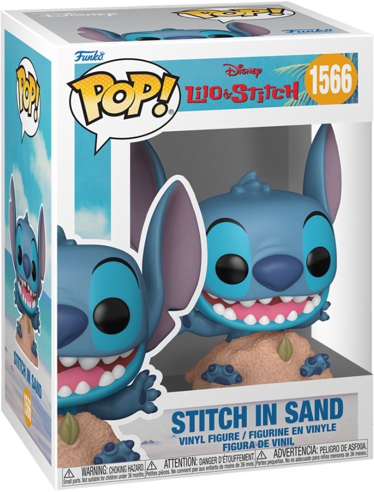 Gadget - Disney: Funko Pop! - Lilo & Stitch - Stitch In Sand (Vinyl Figure 1566)