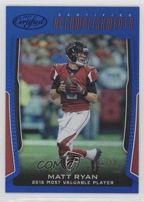 2017 Certified Accomplishments Mirror Blue 36/50 Matt Ryan #CA-MR 9o3