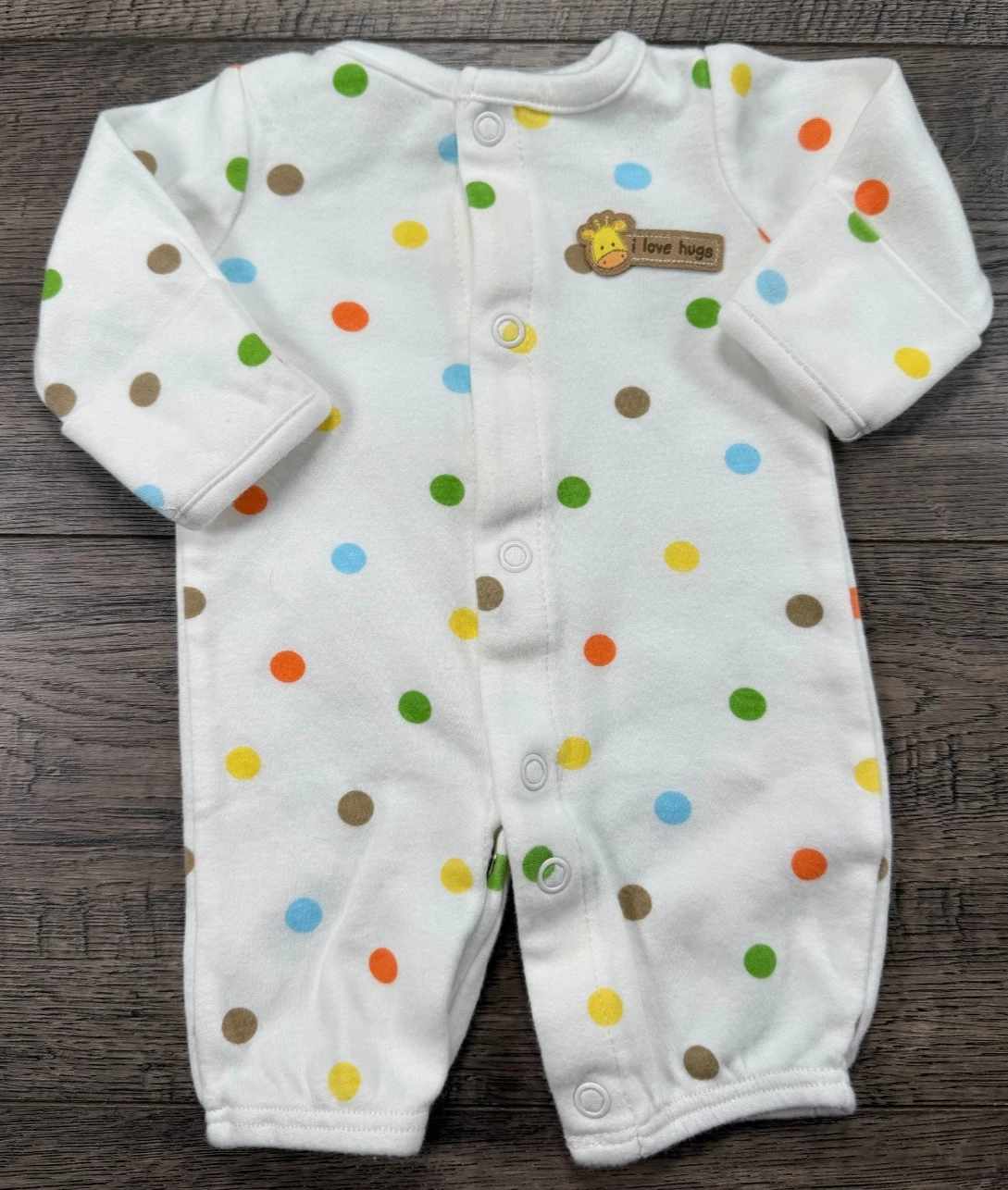 Baby Girl Boy Clothes Just One Year Carter's Preemie Giraffe I Love Hugs Outfit