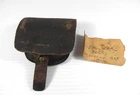 Original Civil War Black Leather Percussion Cap Box Cartridge Pouch