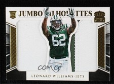 2015 Panini Crown Royale Jumbo Silhouettes Gold 23/25 Leonard Williams 1m1a