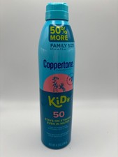 Coppertone Kids Sunscreen Spray SPF 50 5.5oz Exp. 12/2026 2.18 per gallon
