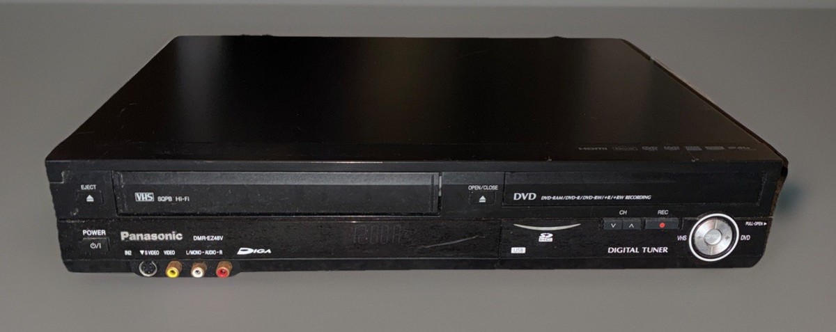 Panasonic DMR-EZ48V DVD Recorder VCR Combo 1080p HDMI -no Remote