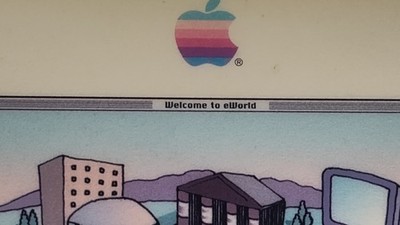 Apple Computer Apple eWorld ''Welcome to eWorld!'' Pictorial Mouse Pad