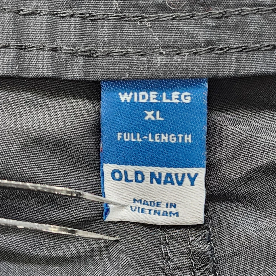 Pantalones Old Navy para mujer XL negros pierna ancha carga longitud completa Gorpcore ligeros Foto 4 de 4