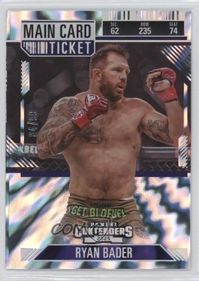 2025 Panini Contenders PFL Main Card Ticket 84/99 Ryan Bader #94 4g8