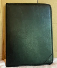 Samsill Professional Padfolio Storage Pockets/Card Slots Writing Pad Black 70810