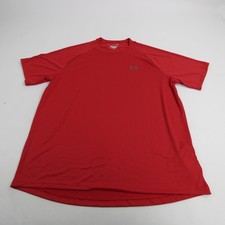 Under Armour The Tech Tee Short Sleeve Shirt Men's Red Used XL