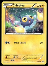 Chinchou 57/160 Pokemon Card XY Primal Clash Common 70 HP Lightly Played N11
