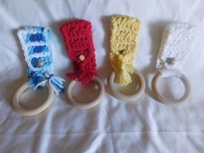 Set of 4 Crochet Handmade Kitchen Towel Hanger Holders