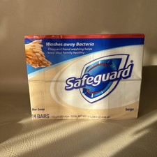 Safeguard Bar Soap Beige 14 Bars 4 oz Sealed