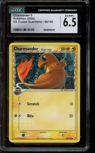 Charmander δ graded CGC 6.5 for sale on eBay