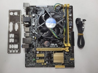 ASUS H81M-E Motherboard Core i3-4160, 4GB RAM, IO Shield #1135