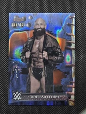 2025 WWE Topps Chrome Cactus Jack #55 TOMMASO CIAMPA Blue Sonar Refractor /125