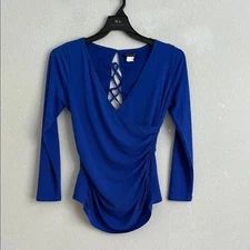 Venus royal blue sexy back top medium