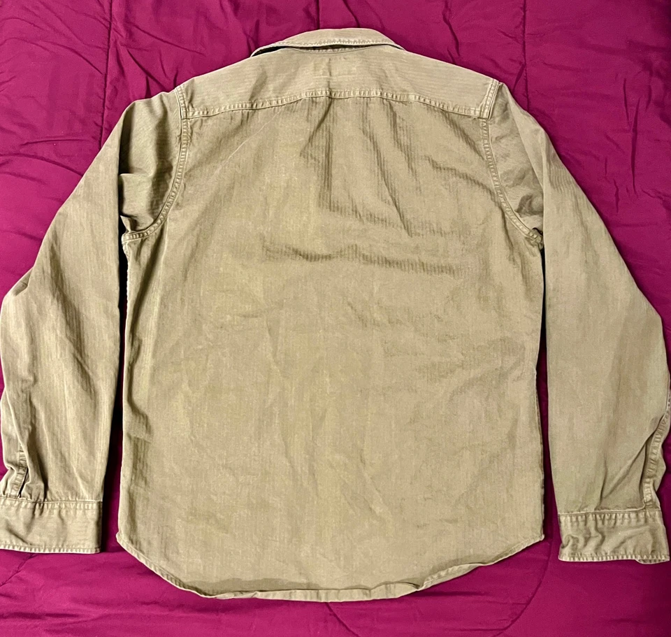 CAMISA DE TRABAJO RRL & CO / RALPH LAUREN MILITAR VERDE ALGODÓN - MEDIANA Foto 4 de 4