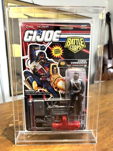 GI Joe Cobra Commander v6 1993 *MOC, SEALED, IN HARD ACRYLIC CASE* Vintage ARAH