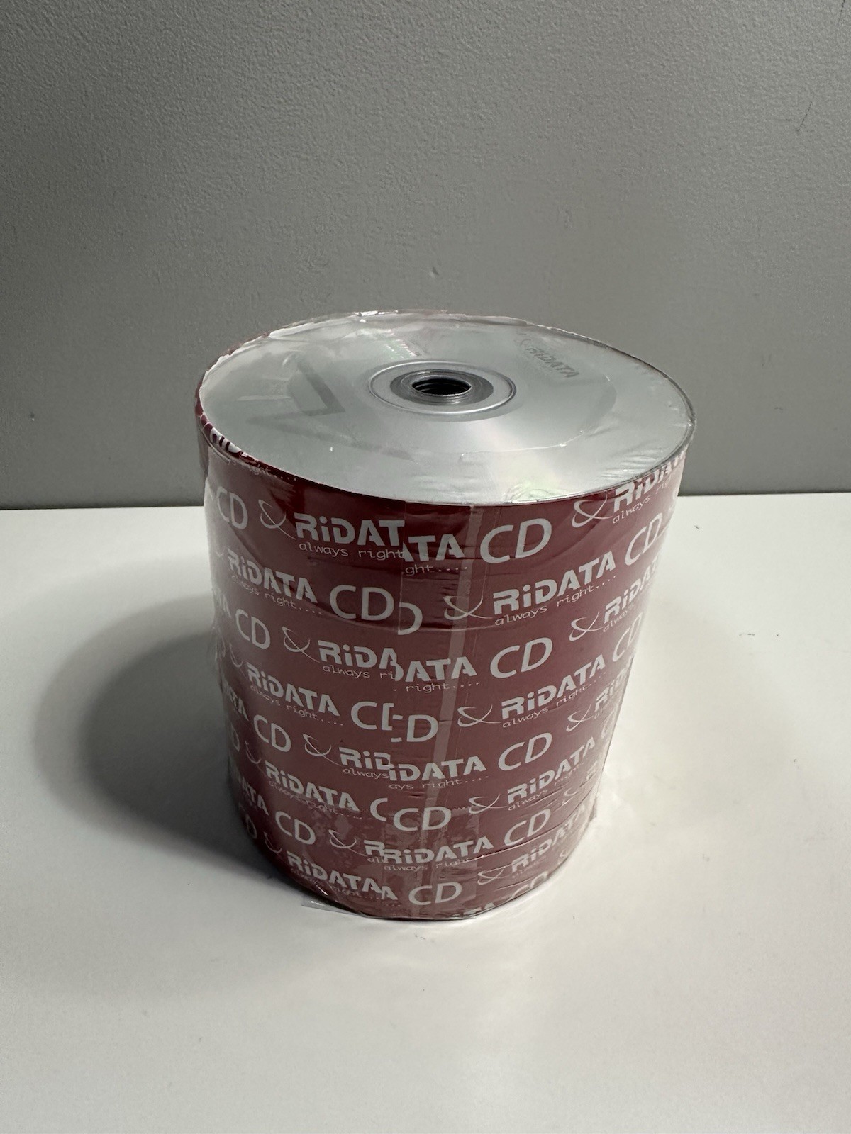 “90-100” RIDATA 52X Blank CD-R CDR Branded Logo 700MB Recordable Media Disc
