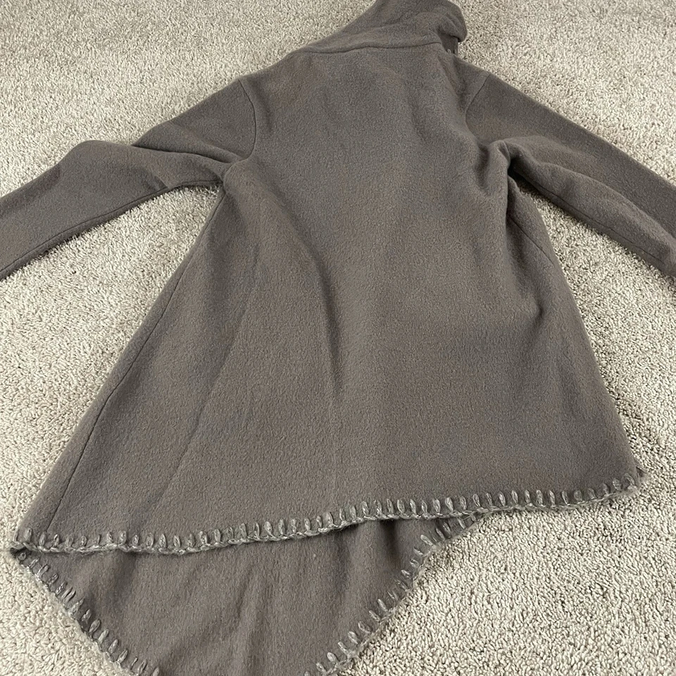 Asymmetrical Wrap Coat Women’s 2P Wool Boho Cottagecore Minimalist Lagenglook R2 - Image 3 of 4