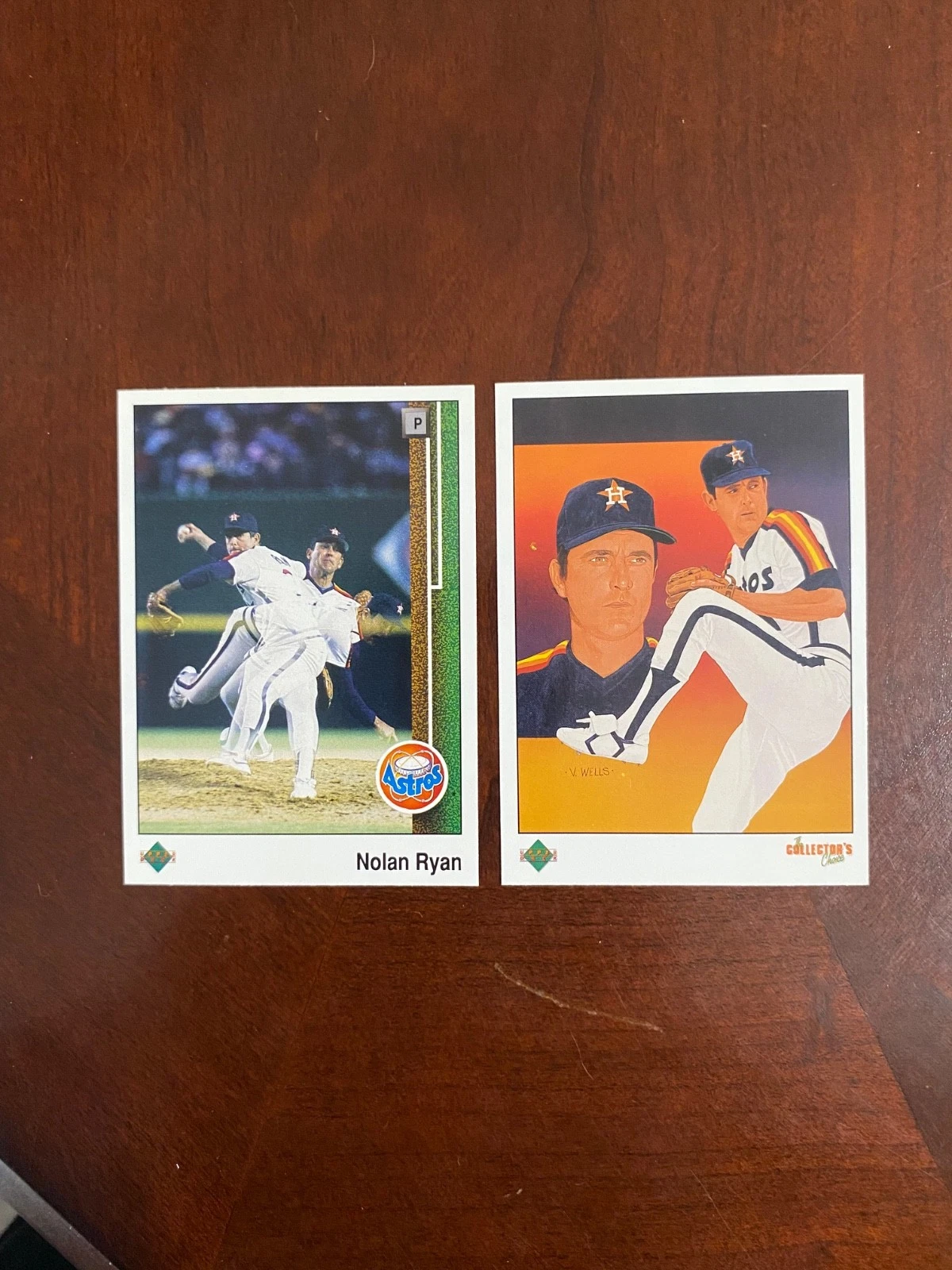 (2) 1989 Upper Deck - Nolan Ryan #145 & #669 Houston Astros HOF
