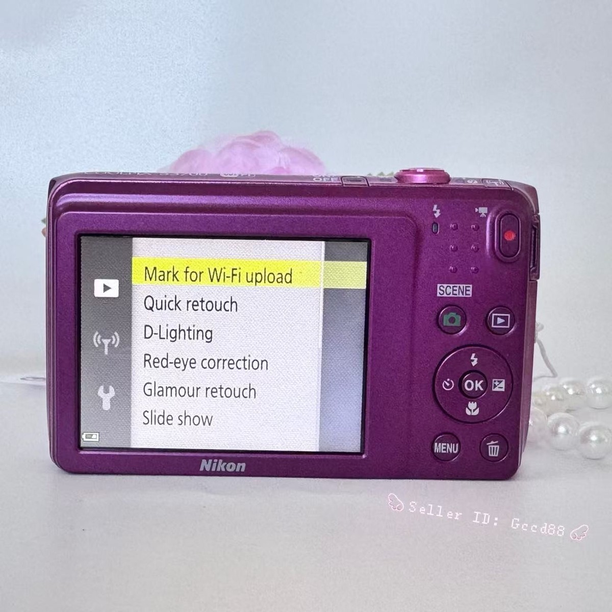 Nikon COOLPIX S3700 Pink 20.1MP 8x Optical Zoom Compact Digital
