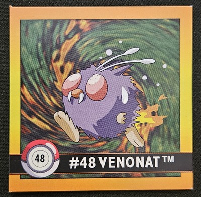 Venonat 48 Artbox Series 1 Stickers Vintage Pokémon Trading Card