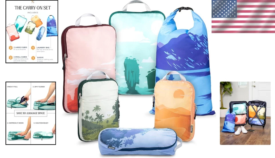 Bolsas de embalaje de compresión - Cubos ahorradores de espacio para viajes Foto 2 de 4