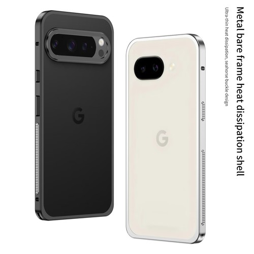 For Google Pixel 9 Pro XL, Aluminum Metal Hippocampus Bumper Frame Border Case - 第 8/16 張圖片